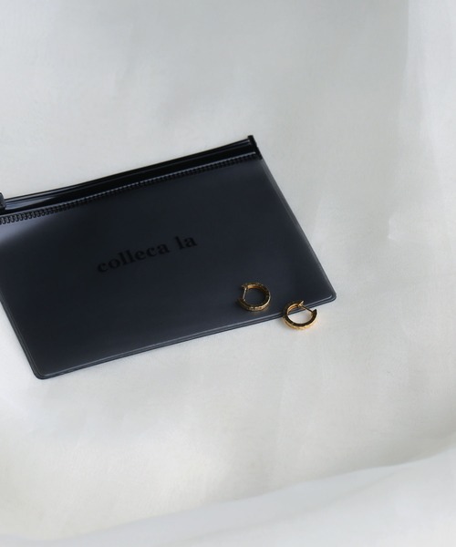 colleca la（コレカラ）の「[silver925]ミラーカット フープピアス〈金属アレルギー対応〉（ピアス（両耳用）・レディース・ゴールド/シルバー・FREE）」の7枚目の写真