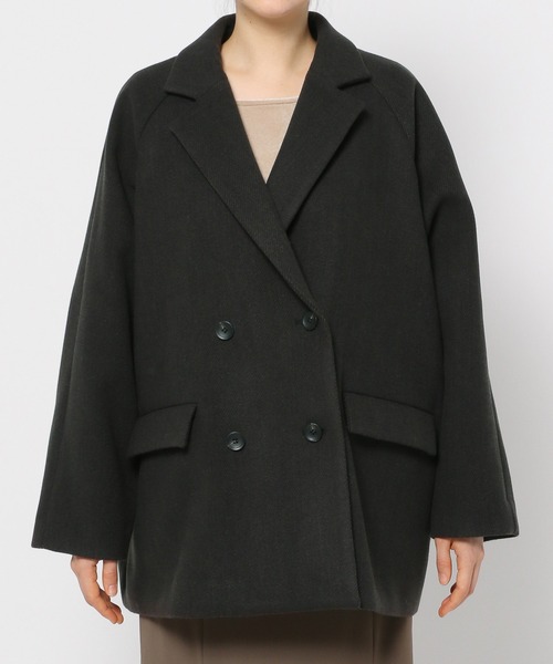 mysty woman（ミスティウーマン）の「ミドルテーラージャコット  143347（その他アウター・レディース・モカ/アイボリー/ブラック・FREE）」の19枚目の写真