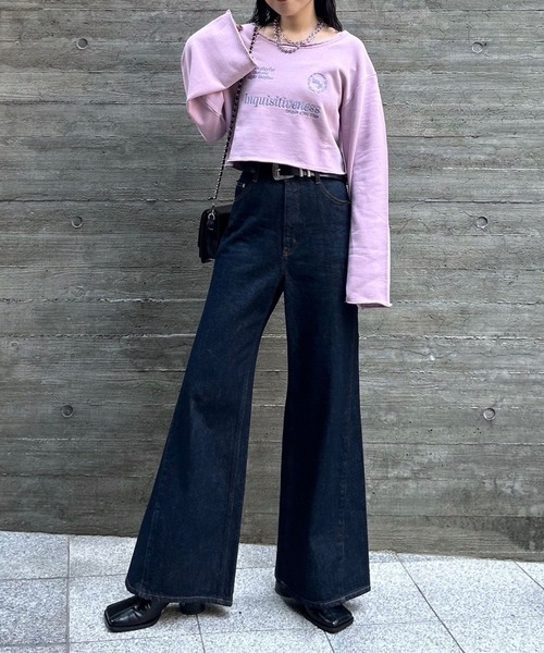 PAGEBOY（ページボーイ）の「ヴィンテージシシュウゲームスウェット（スウェット・レディース・チャコールグレー/ピンク/オートミール・FREE）」の21枚目の写真