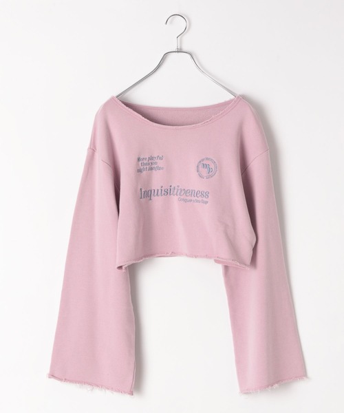 PAGEBOY（ページボーイ）の「ヴィンテージシシュウゲームスウェット（スウェット・レディース・チャコールグレー/ピンク/オートミール・FREE）」の12枚目の写真