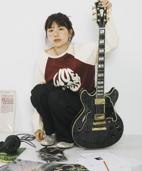 SENSE OF PLACE by URBAN RESEARCH（センスオブプレイスバイアーバンリサーチ）の「『別注』さらさ×SENSE OF PLACE　ソフトツイルジャンプスーツ（サロペット/オーバーオール・レディース・ブラック/カーキ/ピンク・SMALL/MEDIUM）」の6枚目の写真