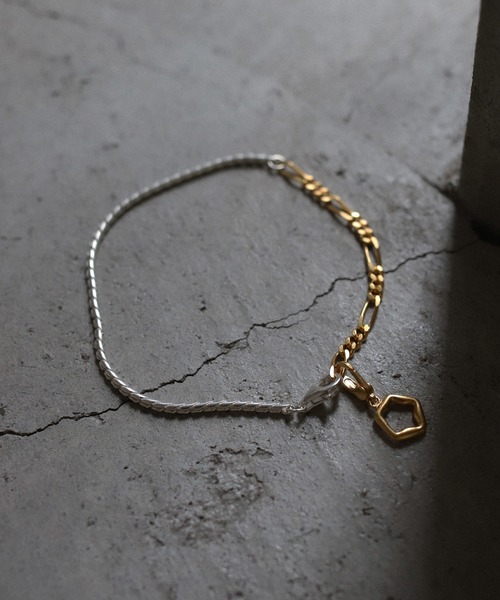 TEN.（テン）の「SILVER925 18KGP シェードコンビチェーンブレスレット MIX-S-（ブレスレット・レディース・シルバー×ゴールド・FREE）」の13枚目の写真