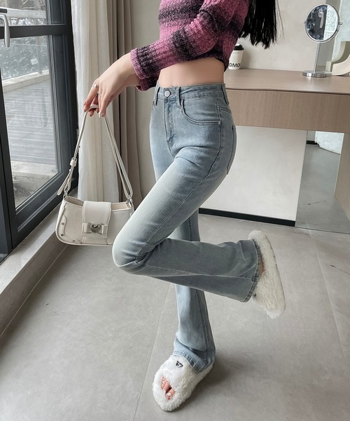 aimoha（アイモハ）の「【Aimoha】ウォッシュドヴィンテージジーンズ（デニムパンツ・レディース・ライトブルー/インディゴブルー/ブルー・SMALL/LARGE/MEDIUM）」の18枚目の写真