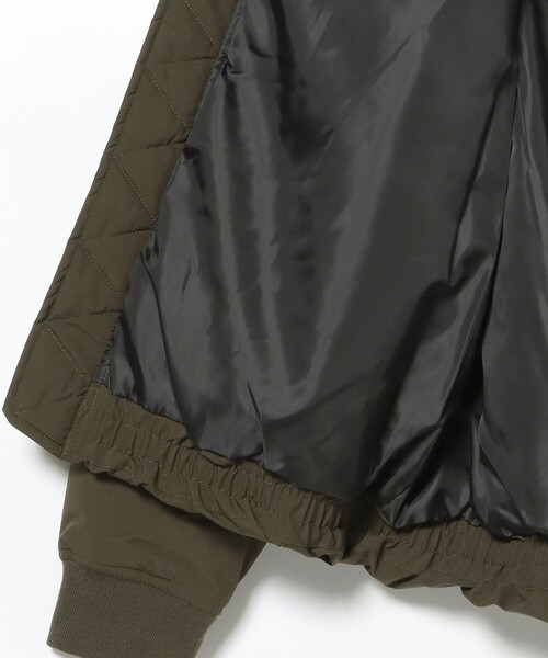 BEAMS HEART(ビームスハート)の「ソリッド タフタ MA-1(ライダースジャケット・メンズ・オリーブ/ブラック・LARGE/MEDIUM/SMALL)」の19枚目の写真