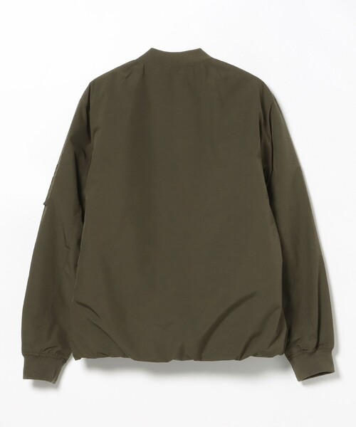 BEAMS HEART(ビームスハート)の「ソリッド タフタ MA-1(ライダースジャケット・メンズ・オリーブ/ブラック・LARGE/MEDIUM/SMALL)」の20枚目の写真