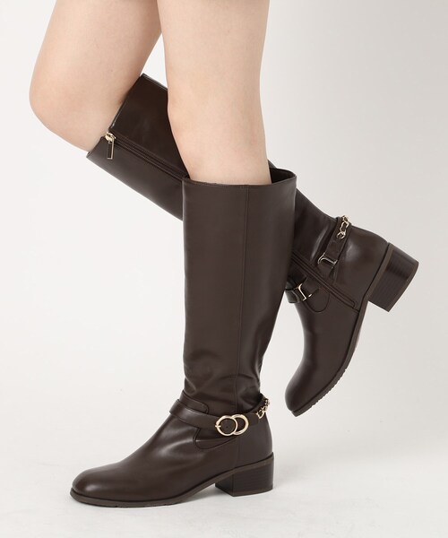 VELETTO ［美品］本革ジョッキーブーツロングブーツブラック