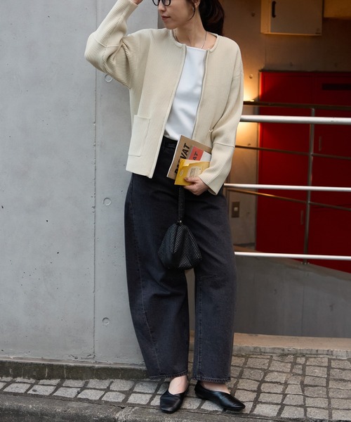 セール】スポンディッシュダブルジップカーディガン/ブルゾン