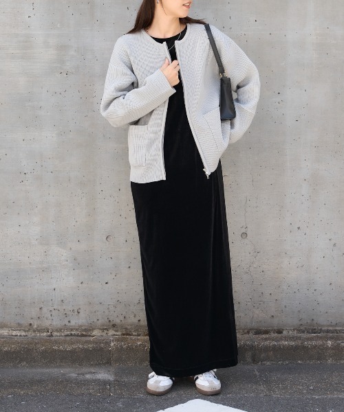 セール】スポンディッシュダブルジップカーディガン/ブルゾン