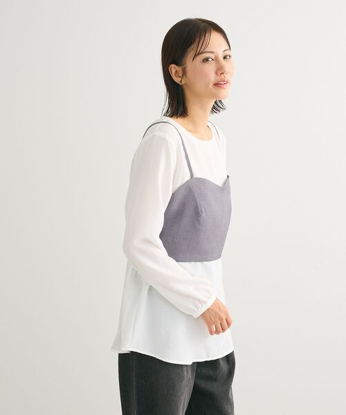 Green　Parks（グリーンパークス）の「SET2点 ビスチェ+チュニック（チュニック・レディース・ブラック/杢グレー/ホワイト系その他2・FREE）」の13枚目の写真