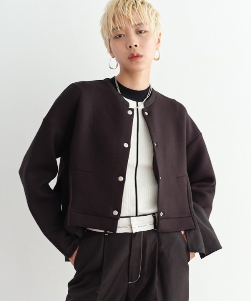 Muel Chic(ミュエルシック)の「Boissy cardigan ボイシーカーディガン(カーディガン/ボレロ・レディース・ブラック/キャメル/グレー・FREE)」の5枚目の写真