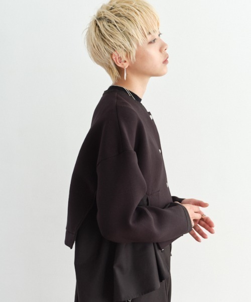 Muel Chic(ミュエルシック)の「Boissy cardigan ボイシーカーディガン(カーディガン/ボレロ・レディース・ブラック/キャメル/グレー・FREE)」の6枚目の写真