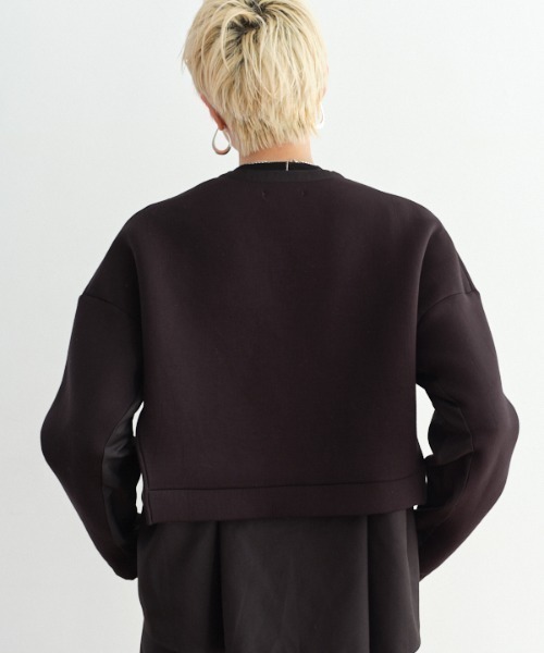 Muel Chic(ミュエルシック)の「Boissy cardigan ボイシーカーディガン(カーディガン/ボレロ・レディース・ブラック/キャメル/グレー・FREE)」の7枚目の写真