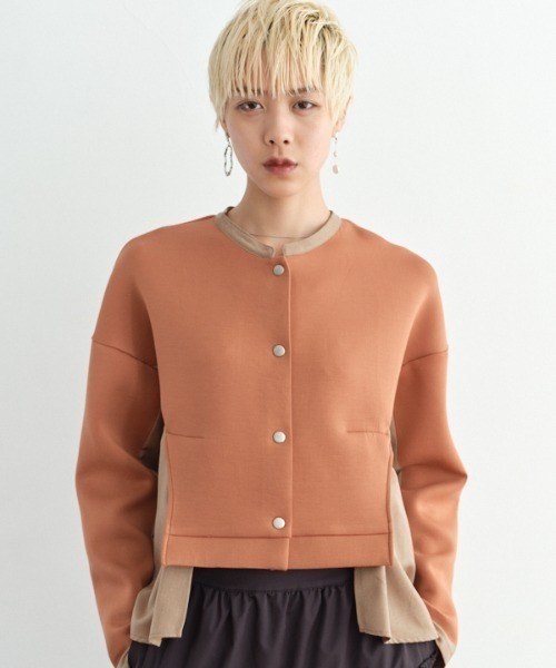Muel Chic(ミュエルシック)の「Boissy cardigan ボイシーカーディガン(カーディガン/ボレロ・レディース・ブラック/キャメル/グレー・FREE)」の14枚目の写真