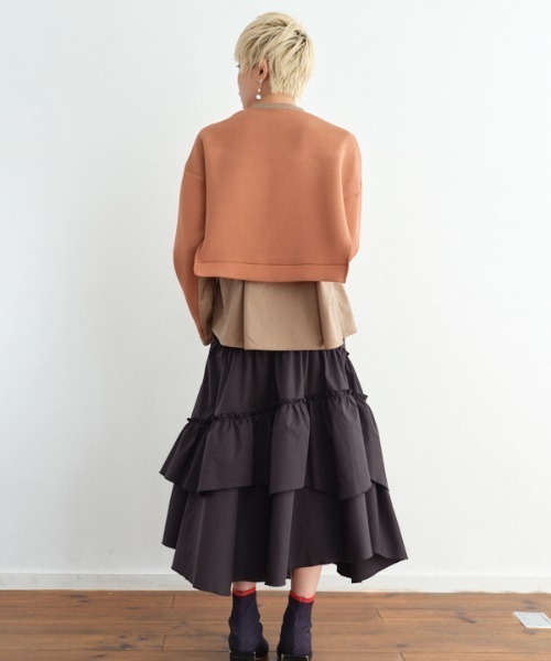 Muel Chic(ミュエルシック)の「Boissy cardigan ボイシーカーディガン(カーディガン/ボレロ・レディース・ブラック/キャメル/グレー・FREE)」の19枚目の写真