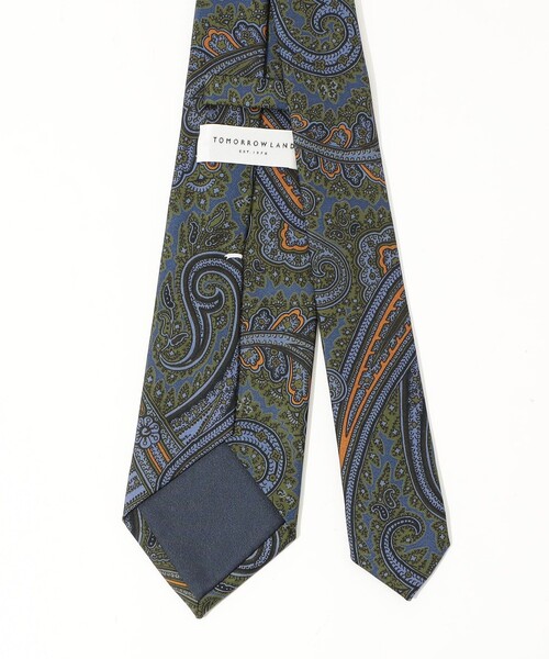 TOMORROWLAND （トゥモローランド）の「TOMORROWLAND シルク ペイズリーネクタイ（ネクタイ・メンズ・カーキ/イエロー系その他2・FREE）」の4枚目の写真