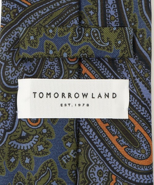 TOMORROWLAND （トゥモローランド）の「TOMORROWLAND シルク ペイズリーネクタイ（ネクタイ・メンズ・カーキ/イエロー系その他2・FREE）」の5枚目の写真