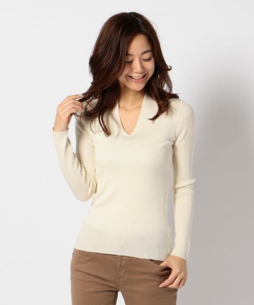 ICB Vネック長袖セーター XL ロイヤルブルー未使用 ICB（アイシービー