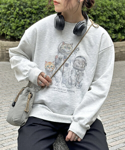 CPCM（シーピーシーエム）の「アニマル柄裏毛スウェット（Tシャツ/カットソー・メンズ・グレー系その他2/グレー系その他/グレー系その他3/グレー/グレー系その他4/グレー系その他5・MEDIUM/LARGE）」の2枚目の写真