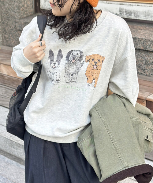 CPCM（シーピーシーエム）の「アニマル柄裏毛スウェット（Tシャツ/カットソー・メンズ・グレー系その他2/グレー系その他/グレー系その他3/グレー/グレー系その他4/グレー系その他5・MEDIUM/LARGE）」の5枚目の写真