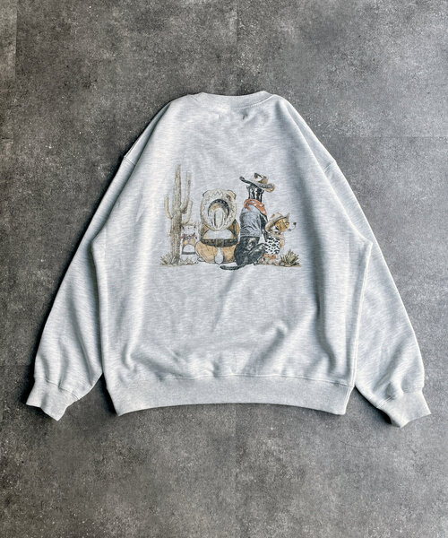 サイズL アニマル総柄　クニオコレクション　ニット　スウェット　日本製 レア アニマル総柄 クニオコレクション スウェット - メルカリ