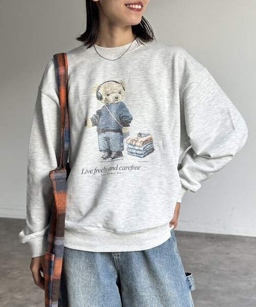 セール】アニマル柄裏毛スウェット（Tシャツ/カットソー）｜CPCM