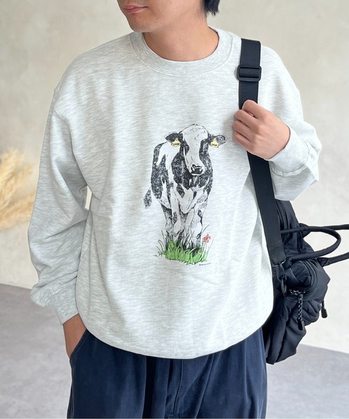 CPCM（シーピーシーエム）の「アニマル柄裏毛スウェット（Tシャツ/カットソー・メンズ・グレー系その他2/グレー系その他/グレー系その他3/グレー/グレー系その他4/グレー系その他5・MEDIUM/LARGE）」の6枚目の写真