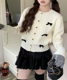 リボンモチーフカーディガン