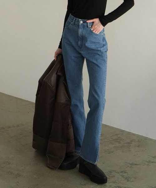 CLANE SLIT HEM DENIM PANTS 0サイズ（CLANE / SLIT HEM DENIM