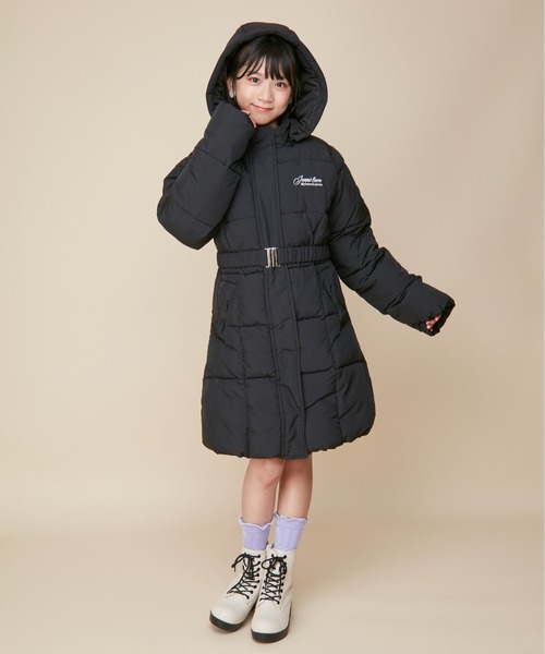 JENNI love（ジェニィラブ）の「【フード取り外し可能・はっ水加工】エコダウンベルト付きロングコート（その他アウター・キッズ・ベージュ/ブラック・130cm/140cm/160cm/150cm）」の15枚目の写真