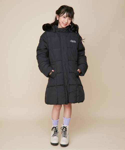 JENNI love（ジェニィラブ）の「【フード取り外し可能・はっ水加工】エコダウンベルト付きロングコート（その他アウター・キッズ・ベージュ/ブラック・130cm/140cm/160cm/150cm）」の20枚目の写真