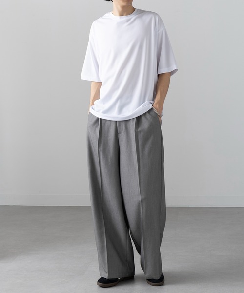 wundou(ウンドウ)の「吸汗速乾!ベタつかない快適な着心地が◎【wundou】ストリートTシャツ P321(Tシャツ/カットソー・メンズ・ブラック/ネイビー/ホワイト・S/M/L)」の21枚目の写真