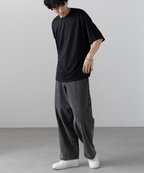 wundou(ウンドウ)の「吸汗速乾!ベタつかない快適な着心地が◎【wundou】ストリートTシャツ P321(Tシャツ/カットソー・メンズ・ブラック/ネイビー/ホワイト・S/M/L)」の7枚目の写真