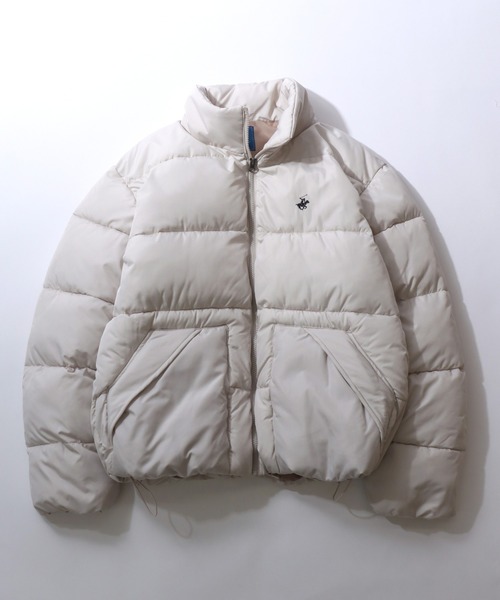 BEVERLY HILLS POLO CLUB(ビバリーヒルズポロクラブ)の「BEVERLY HILLS POLO CLUB/ビバリーヒルズポロクラブ オーバーサイズ ワンポイント刺繍 パファージャケット パデッドジャケット ファイバーダウンジャケット レディース メンズ(ダウンジャケット/コート・レディース・カーキ/ライトグレー/キャメル/ブラック/アイボリー/ブラック系その他/ダークブラウン/グリーン/ダークブルー・L/M/LL)」の1枚目の写真
