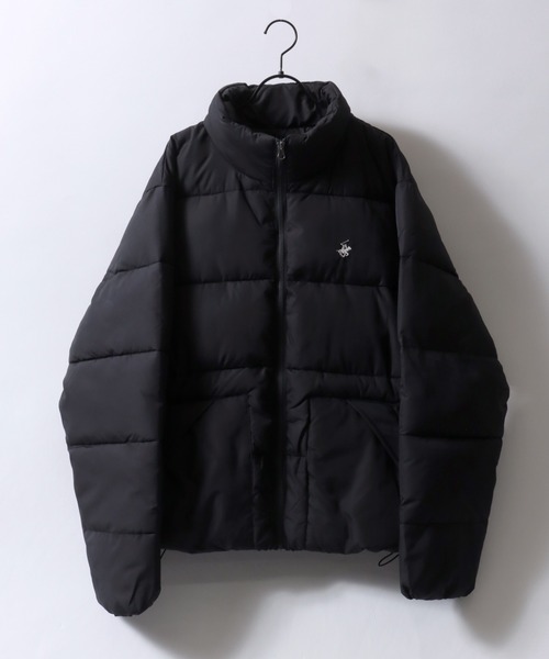 【セール】BEVERLY HILLS POLO CLUB/ビバリーヒルズポロクラブ オーバーサイズ ワンポイント刺繍 パファージャケット パデッドジャケット ファイバーダウンジャケット レディース メンズ（ダウンジャケット/コート）｜BEVERLY HILLS POLO CLUB（ビバリーヒルズポロクラブ）