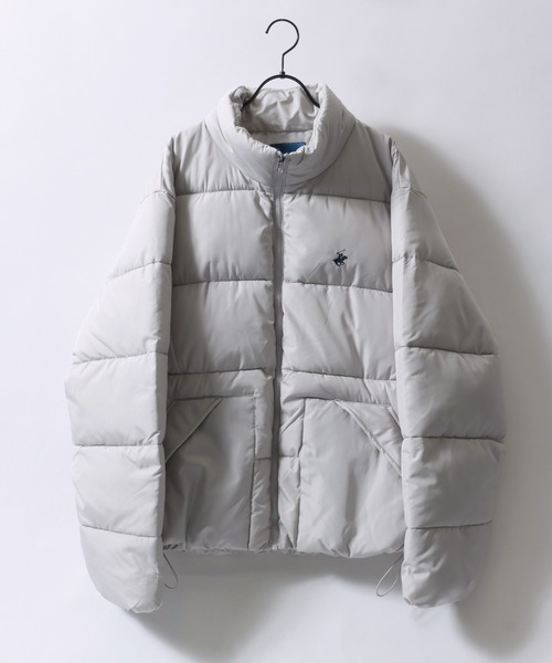 【セール】BEVERLY HILLS POLO CLUB/ビバリーヒルズポロクラブ オーバーサイズ ワンポイント刺繍 パファージャケット パデッドジャケット ファイバーダウンジャケット レディース メンズ（ダウンジャケット/コート）｜BEVERLY HILLS POLO CLUB（ビバリーヒルズポロクラブ）