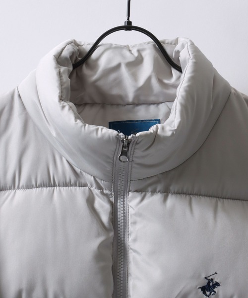 【セール】BEVERLY HILLS POLO CLUB/ビバリーヒルズポロクラブ オーバーサイズ ワンポイント刺繍 パファージャケット パデッドジャケット ファイバーダウンジャケット レディース メンズ（ダウンジャケット/コート）｜BEVERLY HILLS POLO CLUB（ビバリーヒルズポロクラブ）