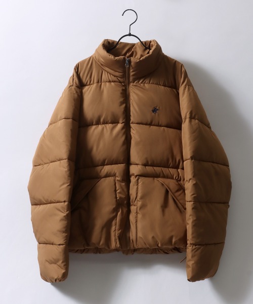 【セール】BEVERLY HILLS POLO CLUB/ビバリーヒルズポロクラブ オーバーサイズ ワンポイント刺繍 パファージャケット パデッドジャケット ファイバーダウンジャケット レディース メンズ（ダウンジャケット/コート）｜BEVERLY HILLS POLO CLUB（ビバリーヒルズポロクラブ）