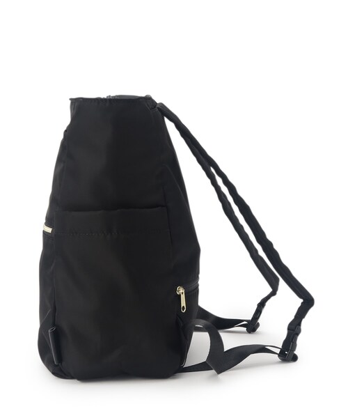 ITS'DEMO（イッツデモ）の「◆【キャリーオン可／6ポケット】撥水ポリ2WAYリュック型トート（バックパック/リュック・レディース・アイボリー/ブラック/ナチュラル・00）」の14枚目の写真
