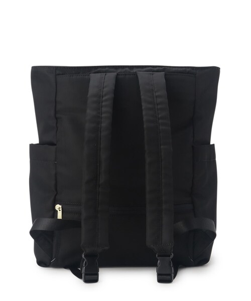 ITS'DEMO（イッツデモ）の「◆【キャリーオン可／6ポケット】撥水ポリ2WAYリュック型トート（バックパック/リュック・レディース・アイボリー/ブラック/ナチュラル・00）」の15枚目の写真