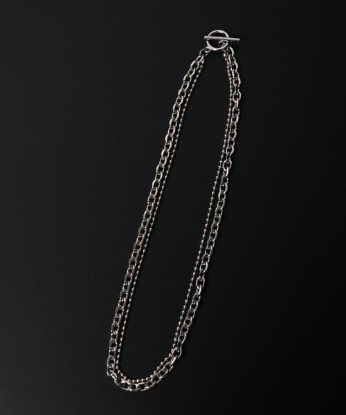 WEGO(ウィゴー)の「WEGO/2連チェーンネックレス(ネックレス・メンズ・その他1/その他2/その他3・FREE)」の2枚目の写真