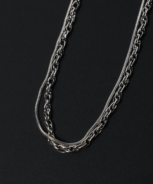 WEGO(ウィゴー)の「WEGO/2連チェーンネックレス(ネックレス・メンズ・その他1/その他2/その他3・FREE)」の9枚目の写真