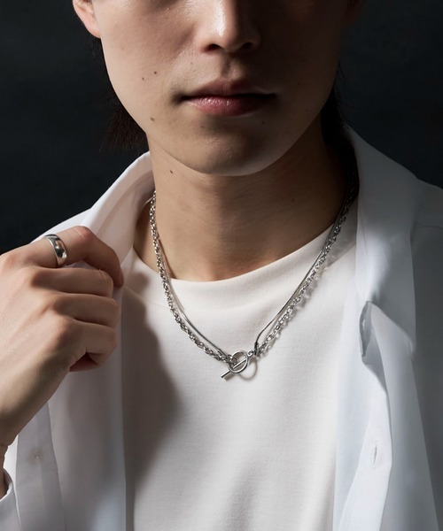 WEGO(ウィゴー)の「WEGO/2連チェーンネックレス(ネックレス・メンズ・その他1/その他2/その他3・FREE)」の3枚目の写真