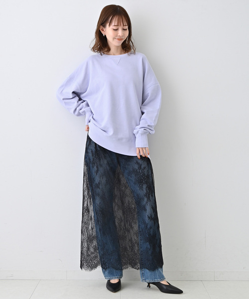 SLOBE IENA（スローブイエナ）の「LES FLEURS プラントダイスウェット【洗濯機洗い可能】（スウェット・レディース・ピンク/パープル/イエロー・FREE）」の13枚目の写真