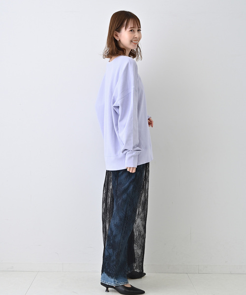 SLOBE IENA（スローブイエナ）の「LES FLEURS プラントダイスウェット【洗濯機洗い可能】（スウェット・レディース・ピンク/パープル/イエロー・FREE）」の15枚目の写真