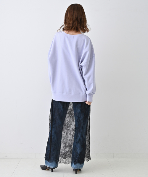 SLOBE IENA（スローブイエナ）の「LES FLEURS プラントダイスウェット【洗濯機洗い可能】（スウェット・レディース・ピンク/パープル/イエロー・FREE）」の16枚目の写真