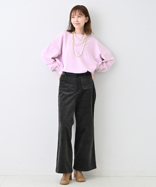 SLOBE IENA（スローブイエナ）の「LES FLEURS プラントダイスウェット【洗濯機洗い可能】（スウェット・レディース・ピンク/パープル/イエロー・FREE）」の20枚目の写真