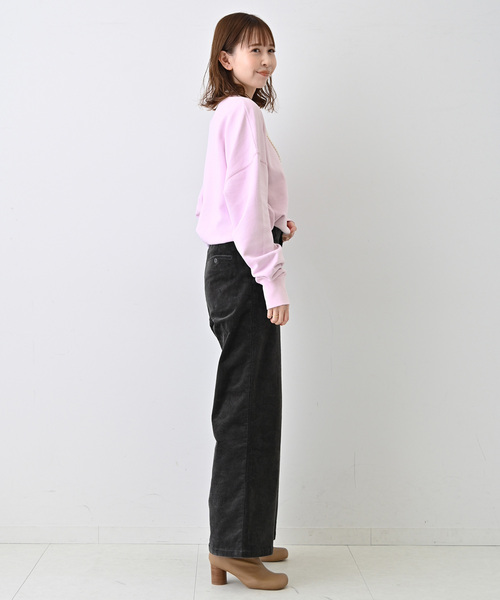 SLOBE IENA（スローブイエナ）の「LES FLEURS プラントダイスウェット【洗濯機洗い可能】（スウェット・レディース・ピンク/パープル/イエロー・FREE）」の22枚目の写真