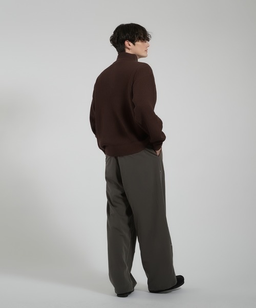 kutir(クティール)の「LOGO VOLUME HALF ZIP KNIT/ロゴボリュームハーフジップニット(ニット/セーター・レディース・ブラック/グレー/ブラウン・LARGE/MEDIUM)」の22枚目の写真