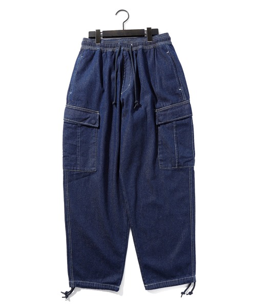 THISIS(ディスイズ)の「10.5オンス イージーカーゴパンツ(カーゴパンツ・メンズ・ブラック/ブルー系その他/ブラック系その他/ケミカルウォッシュ/インディゴブルー・LARGE/MEDIUM/X-LARGE)」の1枚目の写真