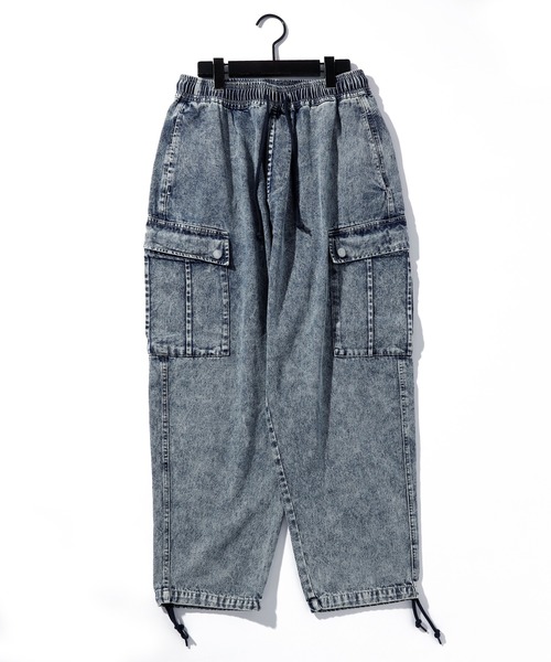 THISIS(ディスイズ)の「10.5オンス イージーカーゴパンツ(カーゴパンツ・メンズ・ブラック/ブルー系その他/ブラック系その他/ケミカルウォッシュ/インディゴブルー・LARGE/MEDIUM/X-LARGE)」の5枚目の写真